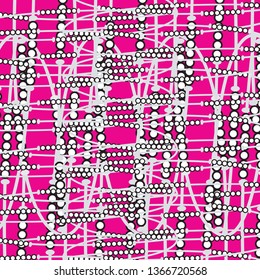 Chains Pattern. Fashion Background Chain for Fabric, Textile, Wallpaper. Vector illustration - Vektör
