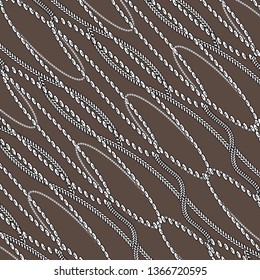 Chains Pattern. Fashion Background Chain for Fabric, Textile, Wallpaper. Vector illustration - Vektör