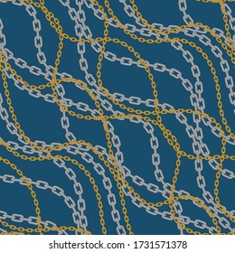 Chains pattern seamless. 
Design for fabric, wallpaper, wrapping, background.