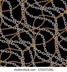 Chains pattern seamless. 
Design for fabric, wallpaper, wrapping, background.