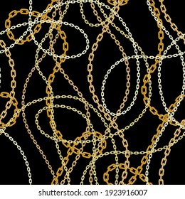 Chains pattern seamless. Design for fabric, wallpaper, wrapping, background.