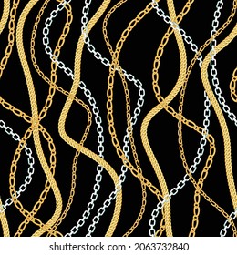 Chains pattern seamless. Design for fabric, wallpaper, wrapping, background.