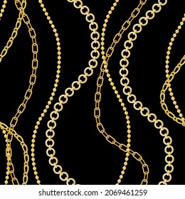 Chains pattern seamless. Design for fabric, wallpaper, wrapping, background.