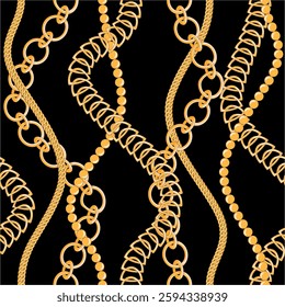 Chains pattern seamless. Design for fabric, wallpaper, wrapping, background.