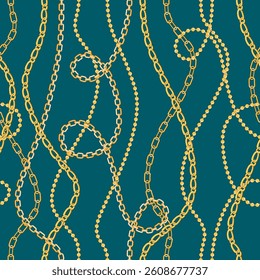 Chains pattern seamless. Design for fabric, wallpaper, wrapping, background.