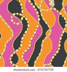 Chains pattern seamless. Design for fabric, wallpaper, wrapping, background.