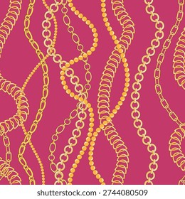 Chains pattern seamless. Design for fabric, wallpaper, wrapping, background.