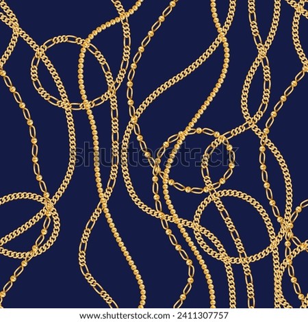 Chains pattern seamless. Design for fabric, wallpaper, wrapping, background.