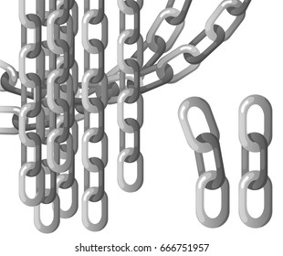 Chains, pattern, template. vector illustration