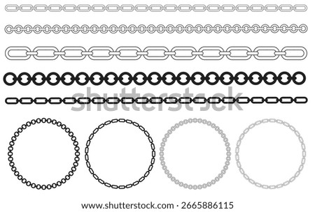 Chains Variety Chain Links, Circular Chains, and Detailed Chain Styles