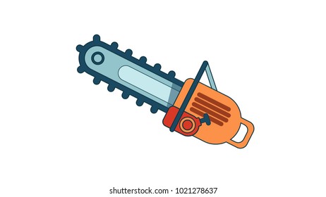 Chainsae isolated vector illustration