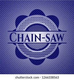 Chain-saw denim background