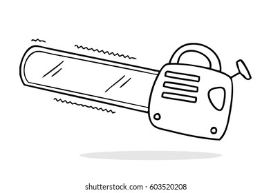 Chainsaw doodle