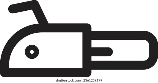 Chainsaw Equipment Tool Outline Icon