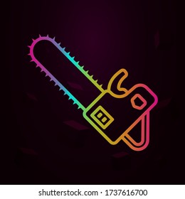 Chainsaw, firefighter nolan icon Simple thin line, outline vector of Firefighter icons for ui and ux, website or mobile application