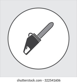 chainsaw flat icon