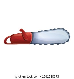 Chainsaw icon. Cartoon of chainsaw vector icon for web design isolated on white background