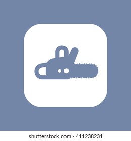Chainsaw icon, chain saw vector sign, isolated icon, vector illustration