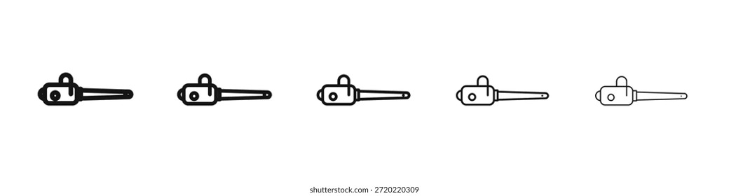 Motosserra ícone design, logotipo, aplicativo, UI. Ilustração vetorial, EPS