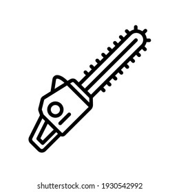 chainsaw icon design vector template