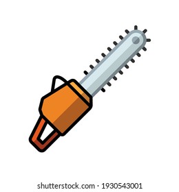 chainsaw icon design vector template