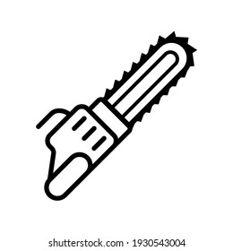 chainsaw icon design vector template