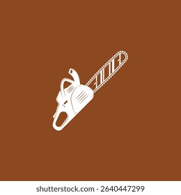 Chainsaw icon flat vector design