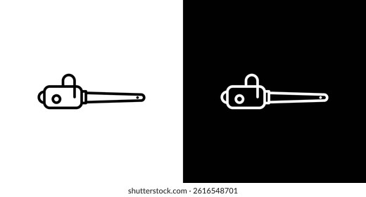 Chainsaw icon icons and symbol set. trendy illustration