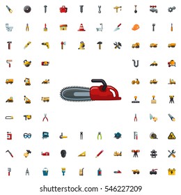 chainsaw icon illustration isolated vector sign symbol