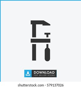 chainsaw icon illustration isolated vector sign symbol