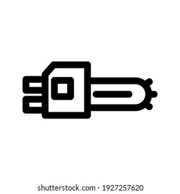 Chainsaw icon or logo isolated sign symbol vector illustration - high quality black style vector icons
