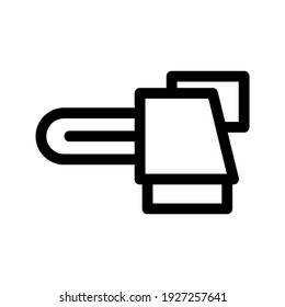 Chainsaw icon or logo isolated sign symbol vector illustration - high quality black style vector icons
