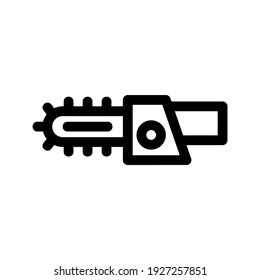 Chainsaw icon or logo isolated sign symbol vector illustration - high quality black style vector icons
