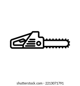 Chainsaw icon. sign for mobile concept and web design. vector illustration