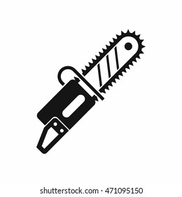 Chainsaw icon in simple style on a white background