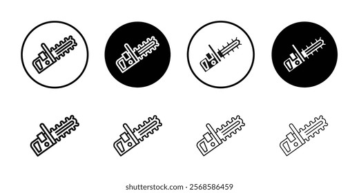 Chainsaw icon Simple thin outline