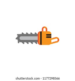 chainsaw icon vector flat style