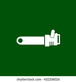 chainsaw icon. chainsaw vector illustration
