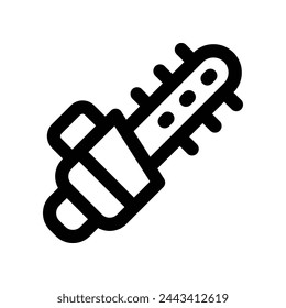 chainsaw icon. vector line icon for your website, mobile, presentation, and logo design.
