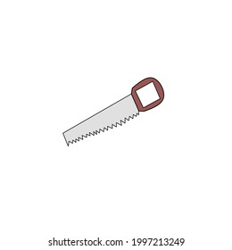 a chainsaw icon in vector shape. suitable for many purposes.