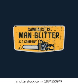 Chainsaw Icon, Vector, Silhouette symbol design