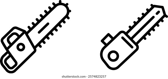 "Chainsaw Icon for Woodworking and Outdoor Work"