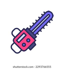 chainsaw icon for your website, mobile, presentation, and logo design.
