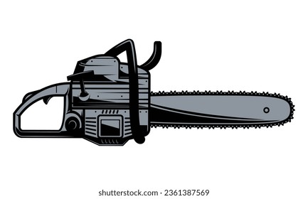 Chainsaw isolated on white background