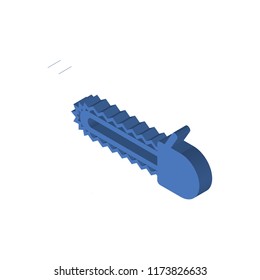 Chainsaw isometric left top view 3D icon