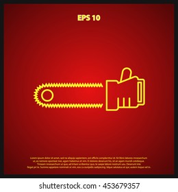 chainsaw line icon