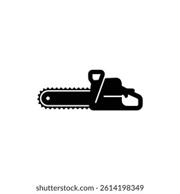 Chainsaw Machine Icon Representing Logging and Cutting Work
