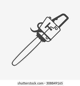 Chainsaw monochrome icon