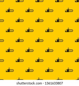 Chainsaw pattern seamless vector repeat geometric yellow for any design