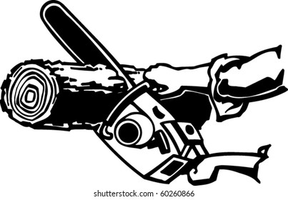 Chainsaw Vector Illustration